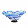 LAGUNA Large blue glass bowl