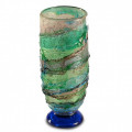 LAGUNA Green tall classic glass vase