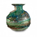 LAGUNA Green contemporary glass vase