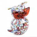 FIACA murrine glass owl sculpture