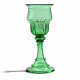 Venice medieval goblet in green glass with decors