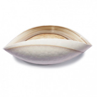 Venezia centrotavola in vetro avorio di design moderno