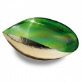 CANAL green and gold decorative bowl