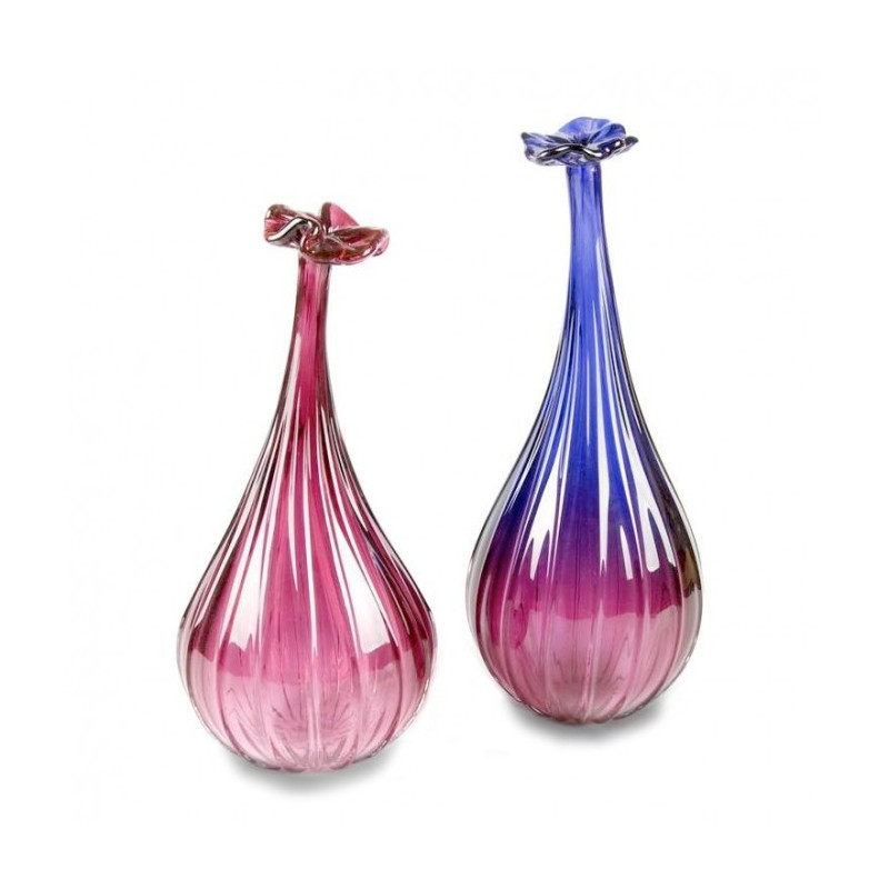 rose vase murano glass