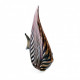 Murano glass fish sculpture amethyst and gold