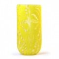 TIKEHAU Vaso decorativo giallo in vetro di Murano
