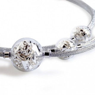 Murano necklace blowing beads