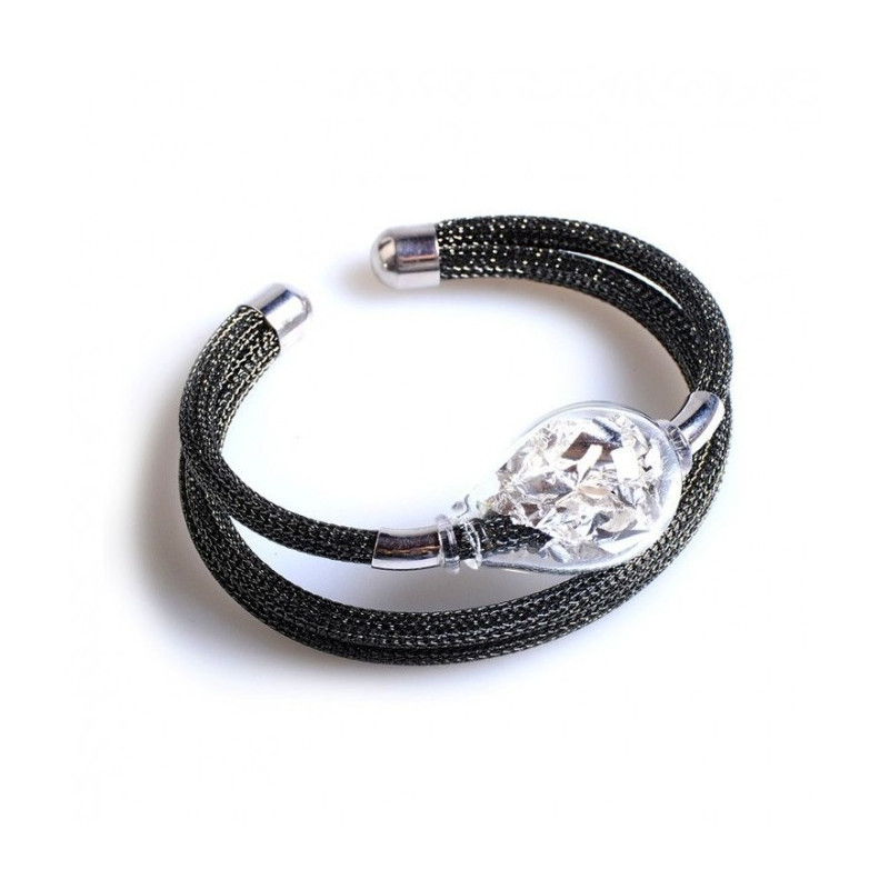 Bracelet black and silver