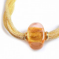 YASMINE Gold glass bracelet