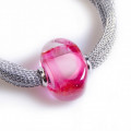 BLANDINE Pink bracelet with Murano glass bead