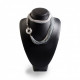 Silver murano luxury necklace