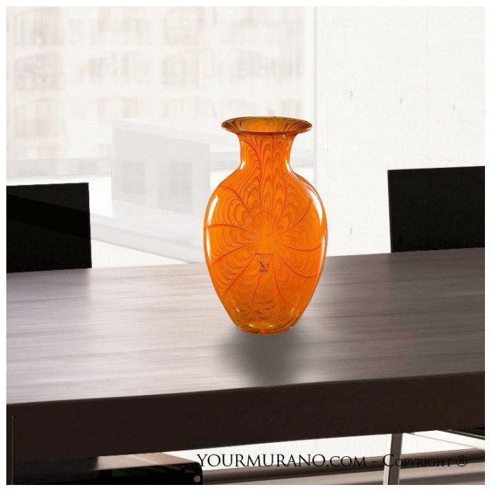 classic vase orange decorative
