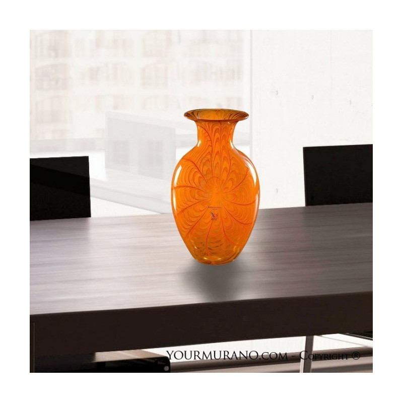 classic vase orange decorative