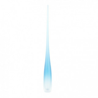 Tall aquamarine Murano glass vase