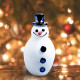 Murano Christmas snowman sculpture