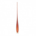 FLUTE Red & amber tall modern glass vase