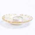 ELLY - gold and crystal candleholder plate