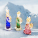 magi blown xmas nativity figurines