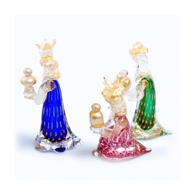 magi blown xmas nativity figurines