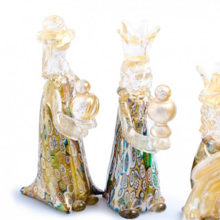 murano glass magi christmas nativity