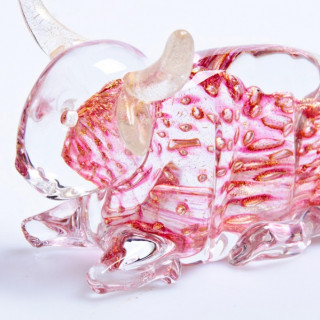 decorative glass nativity animals