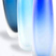 glass vase blue elongated