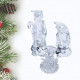glass xmas nativity sculptures set