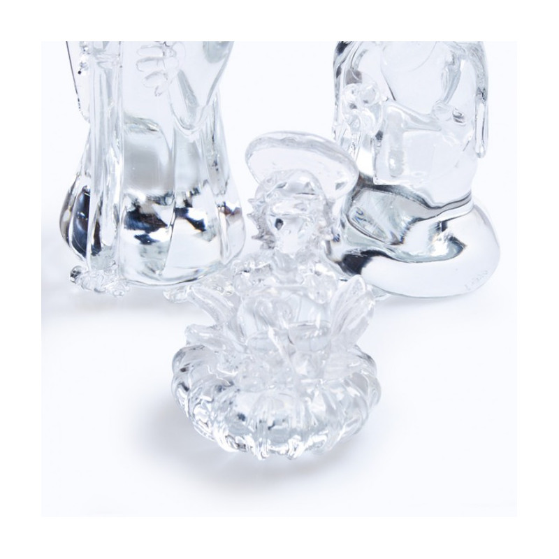 glass xmas nativity sculptures set