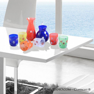 Set da tavola in vetro di murano