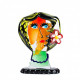 Murano glass head sculpture inspired by Picasso' style