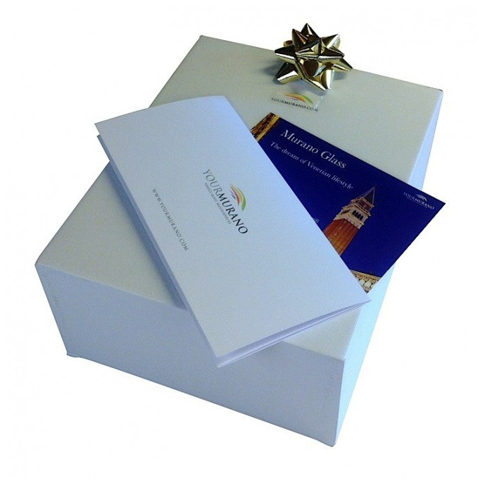 wrap gift box idea Murano glass sculpture made in Italy