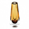 GHIBLI Tall amber vase by Murano glassmakers