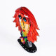 multicolor modern woman head sculpture