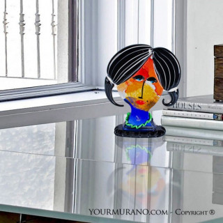 scultura di testa decorativa moderna arredo casa