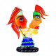 Murano head sculpture inspired by Picasso' style