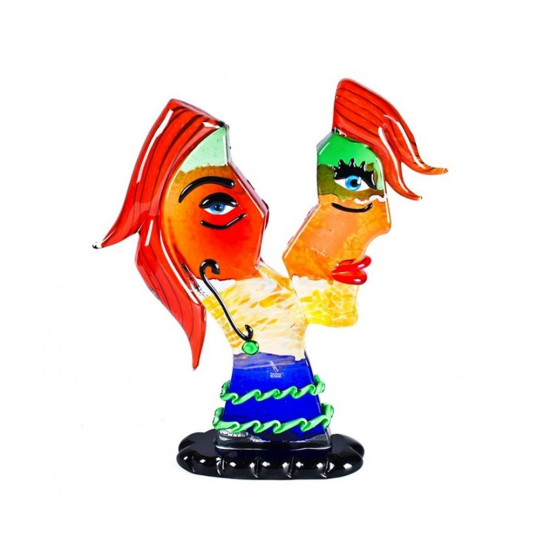 Murano head sculpture inspired by Picasso' style