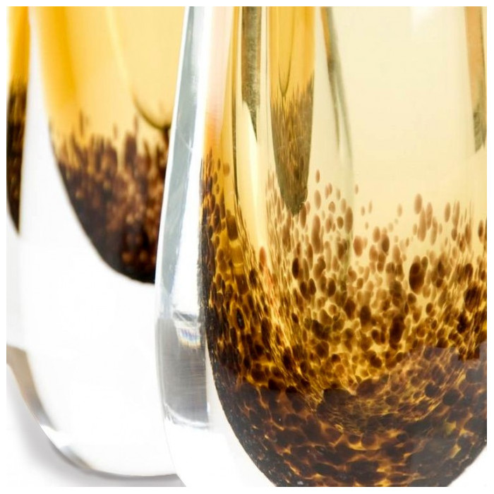 amber vases modern glass