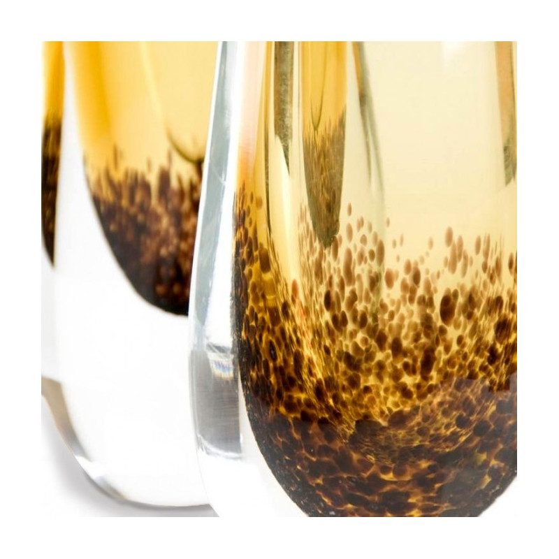 amber vases modern glass