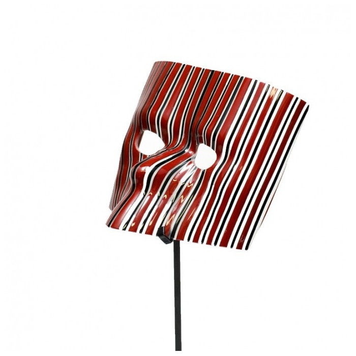 red collectible mask interior decoration