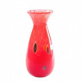 FAVA tall red murrine glass carafe