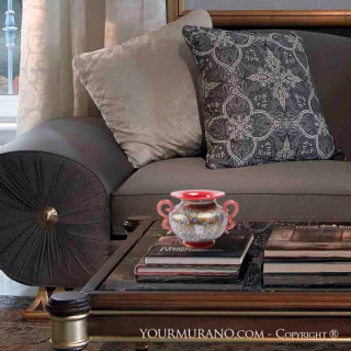 red and murrine centerpiece classic