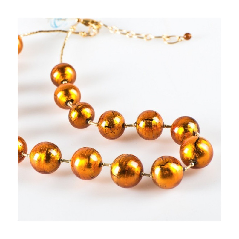 amber murano necklace