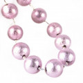 PINK LADY Collana vetro con perle ametista e argento