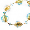 BETA SET gold leaf acqua jewelry parure
