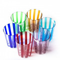 IRIDE colorful striped drinking set