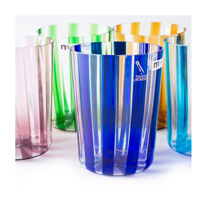 Modern multicolored drinking glasses gift idea