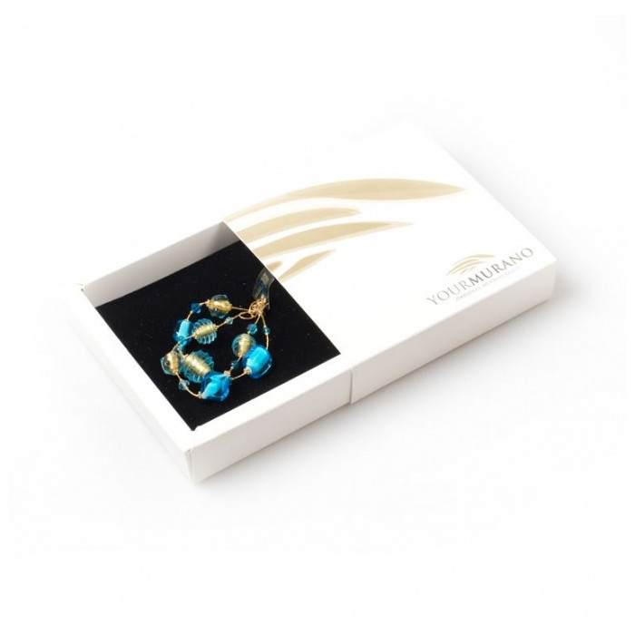 aquamarine bracelet gold leaf