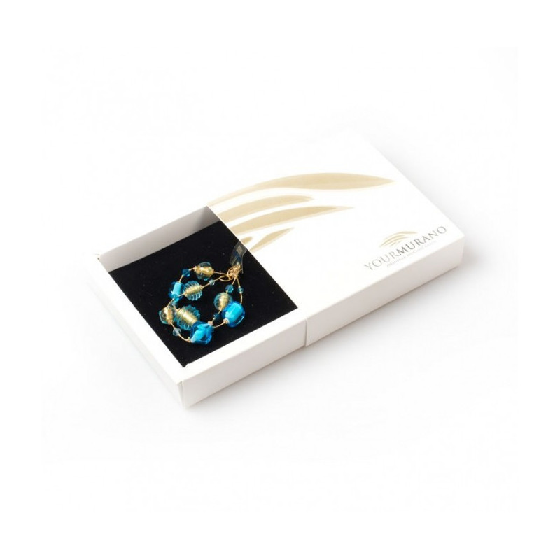 aquamarine bracelet gold leaf