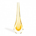 STILLA Amber glass vase contemporary design