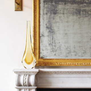 Amber murano vase modern